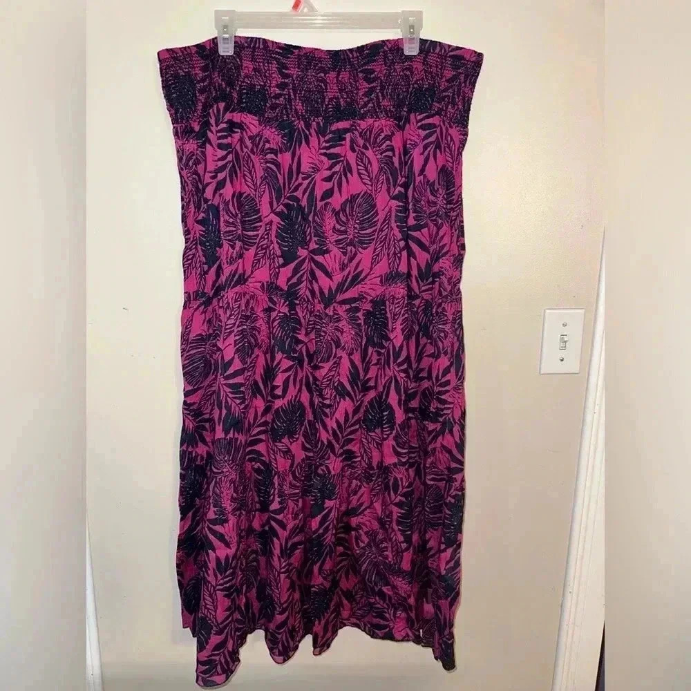 Jessica maxi skirt/dress sz 18 summer spring business casual floral Hawaiian - Picture 7 of 7